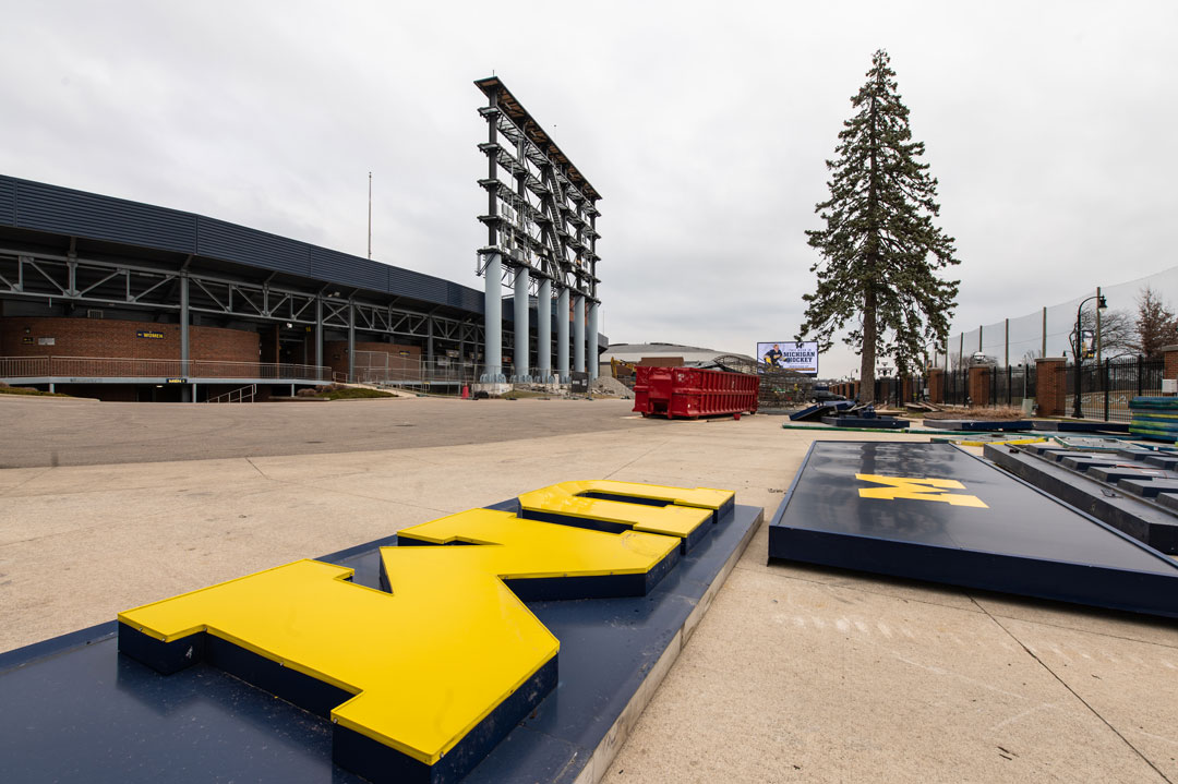 Michigan Football - New Michigan Stadium Scoreboards